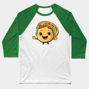 kawaii Taco  T-Shirt cute potatofood funny Baseball T-Shirt